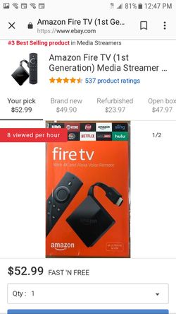 Fire tv w/Alexa remote