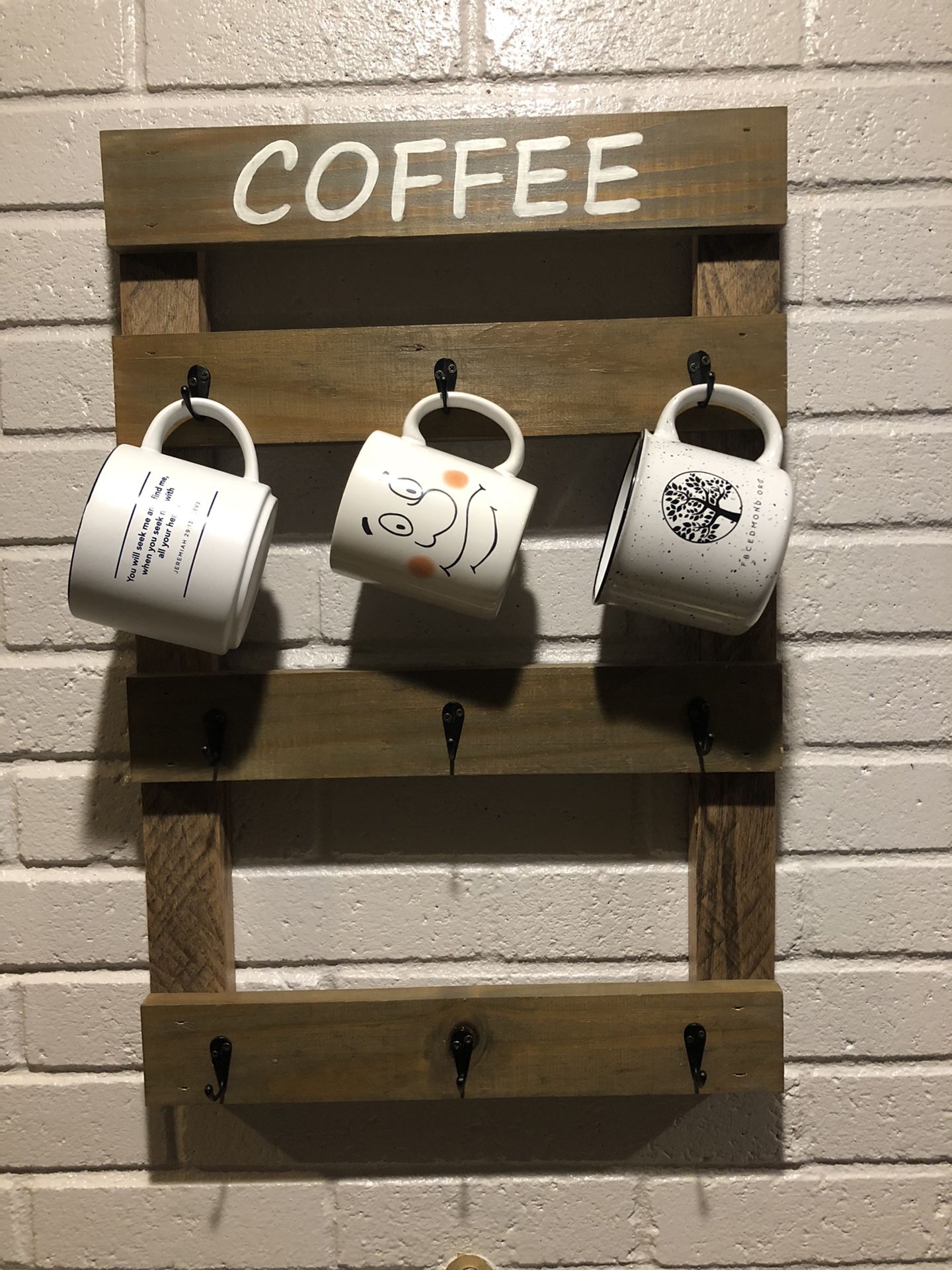 Coffee mug rack