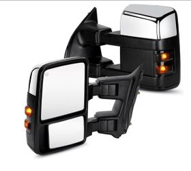 Towing mirrors fit for Ford F250, F350, F450 and F550 from 1999 to 2007 (chrome) , power heated