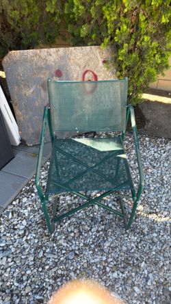 1 Green Metal Chair