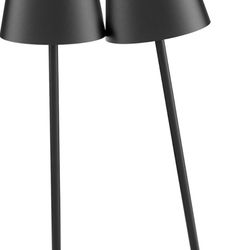 2-Pack LED Cordless Table Lamp, Rechargeable Battery, dimmable