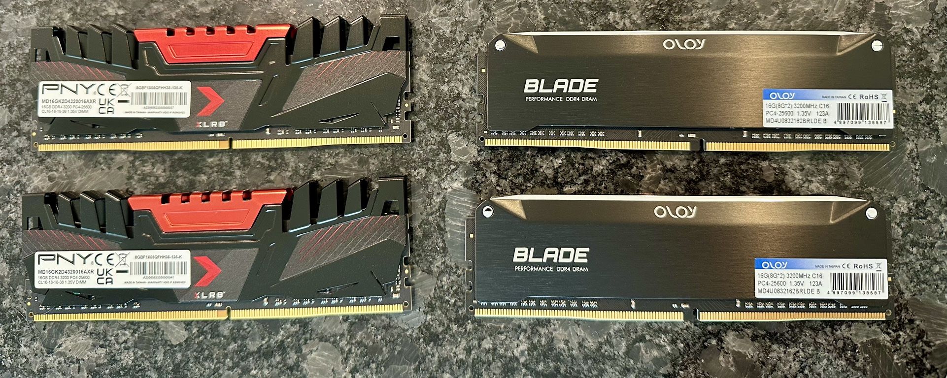 32GB DDR4 3200mhz (4x8gb)
