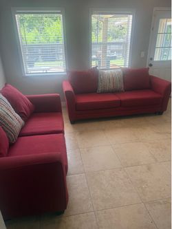 Sofa and love seat both for $40