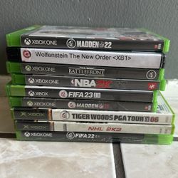 xbox one games/sports games