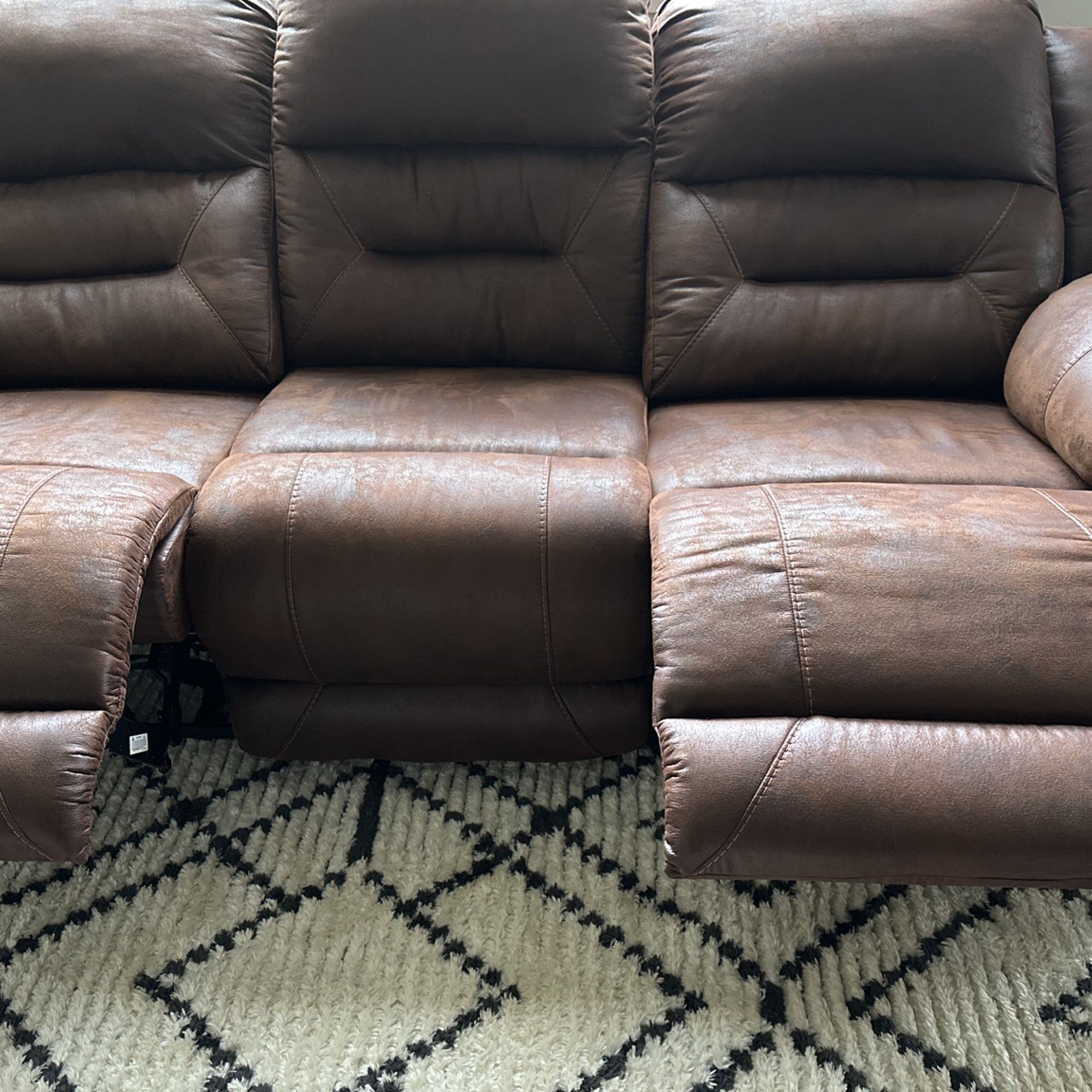 Ashley Power Recliner 3 Seater Couch 
