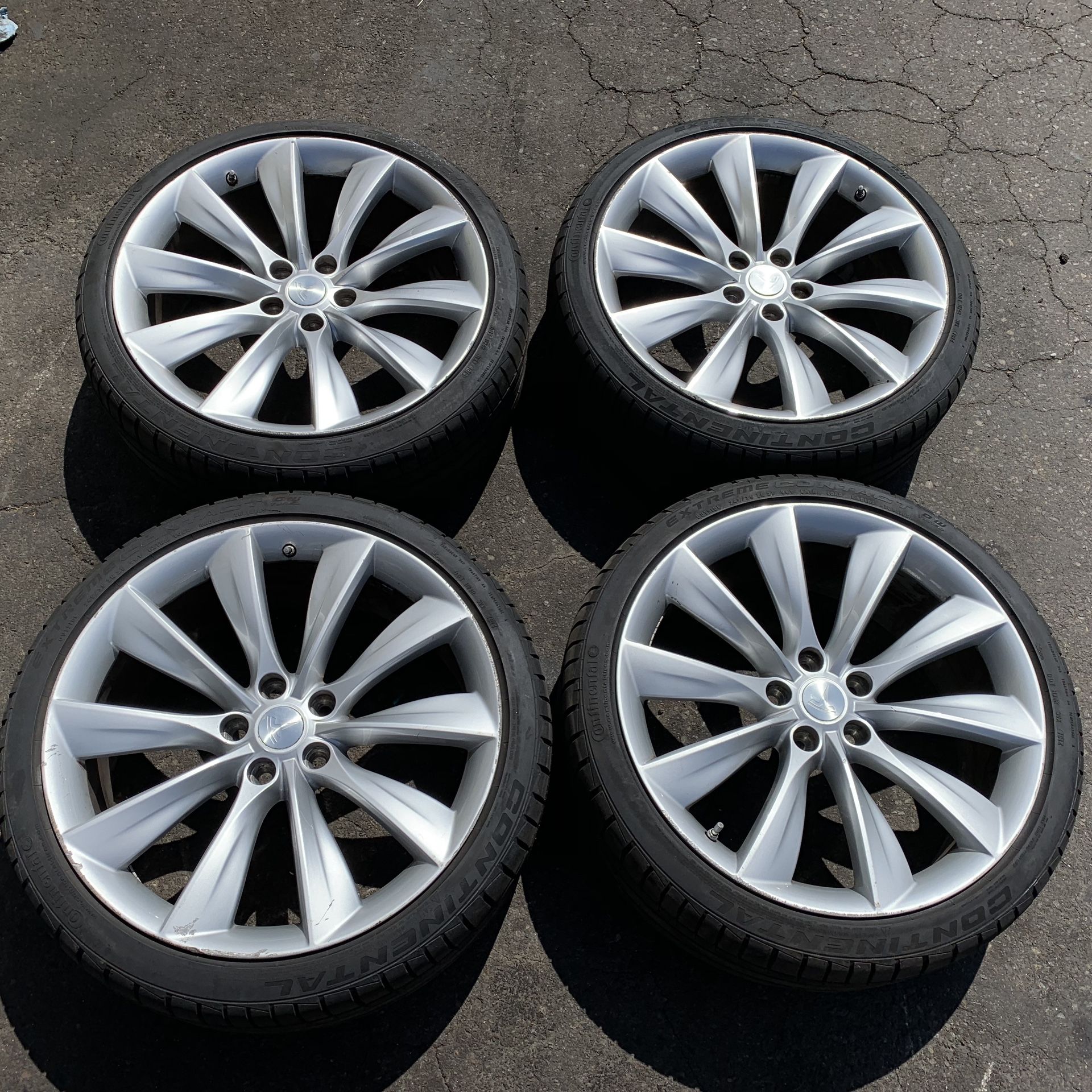 Tesla Model S Model X 21” Turbine Wheels Set of 4