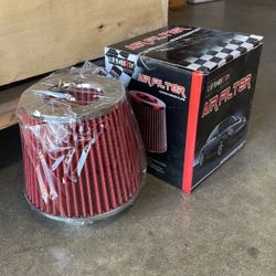 4” Racing Auto Air Filter Air Intake  For High Efficiency Air Cleaner System 