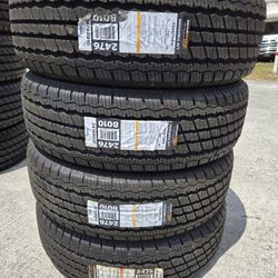 (4) 245/75r16 Milestar H/T Tires 245 75 16 Inch HT