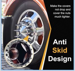 Spike lug nuts cover for semi trucks