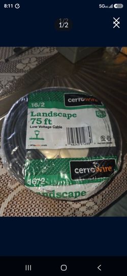 Cerowire 75 ft. 16/2 Black Stranded Low-Voltage Landscape Lighting WireMy price is firm thanks firme