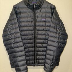Patagonia Down Puffer Insulated Sweater Jacket Black Men’s Size L Large