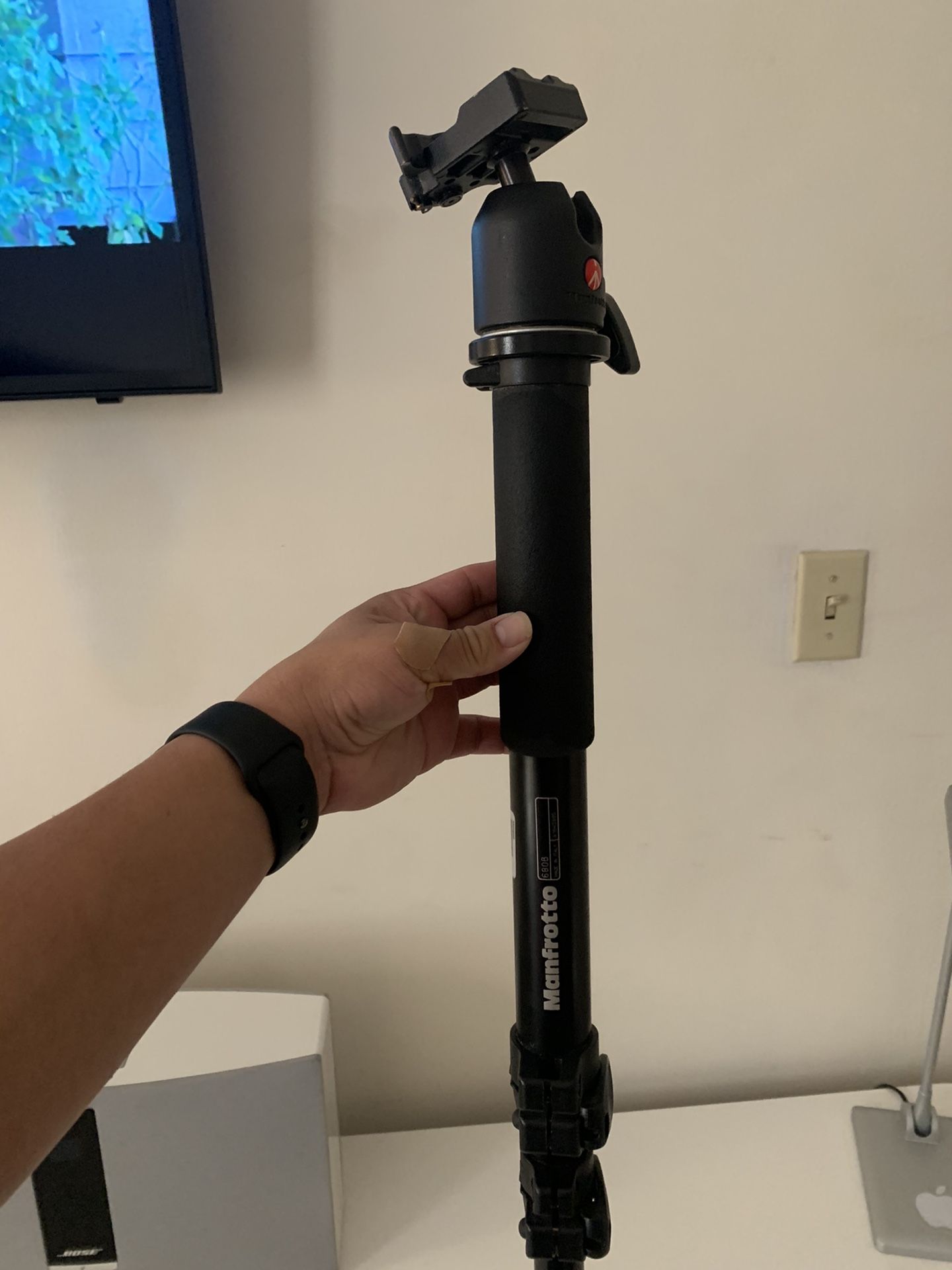 Manfrotto monopod made in Italy.