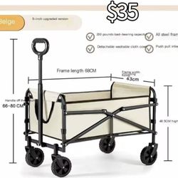 😀 Beach Trolley Cart Camping Cart Folding Mobile Cart Outdoor Camp Shopping Cart Picnic Cart Portable Trailer Camping Cart Trolley Cart