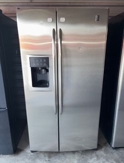 GE Stainless Steel Refrigerator And Freezer
