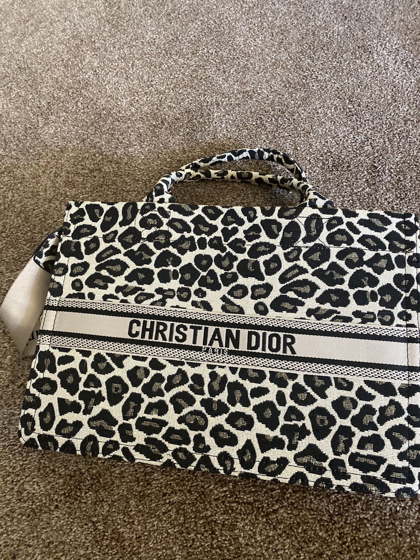 Christian Dior Tote Satchel Bag With Shoulder Strap
