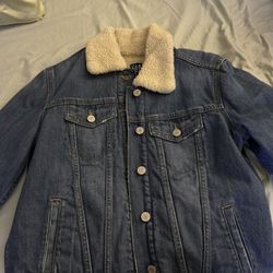 GAP Denim Fur Jean Jacket 