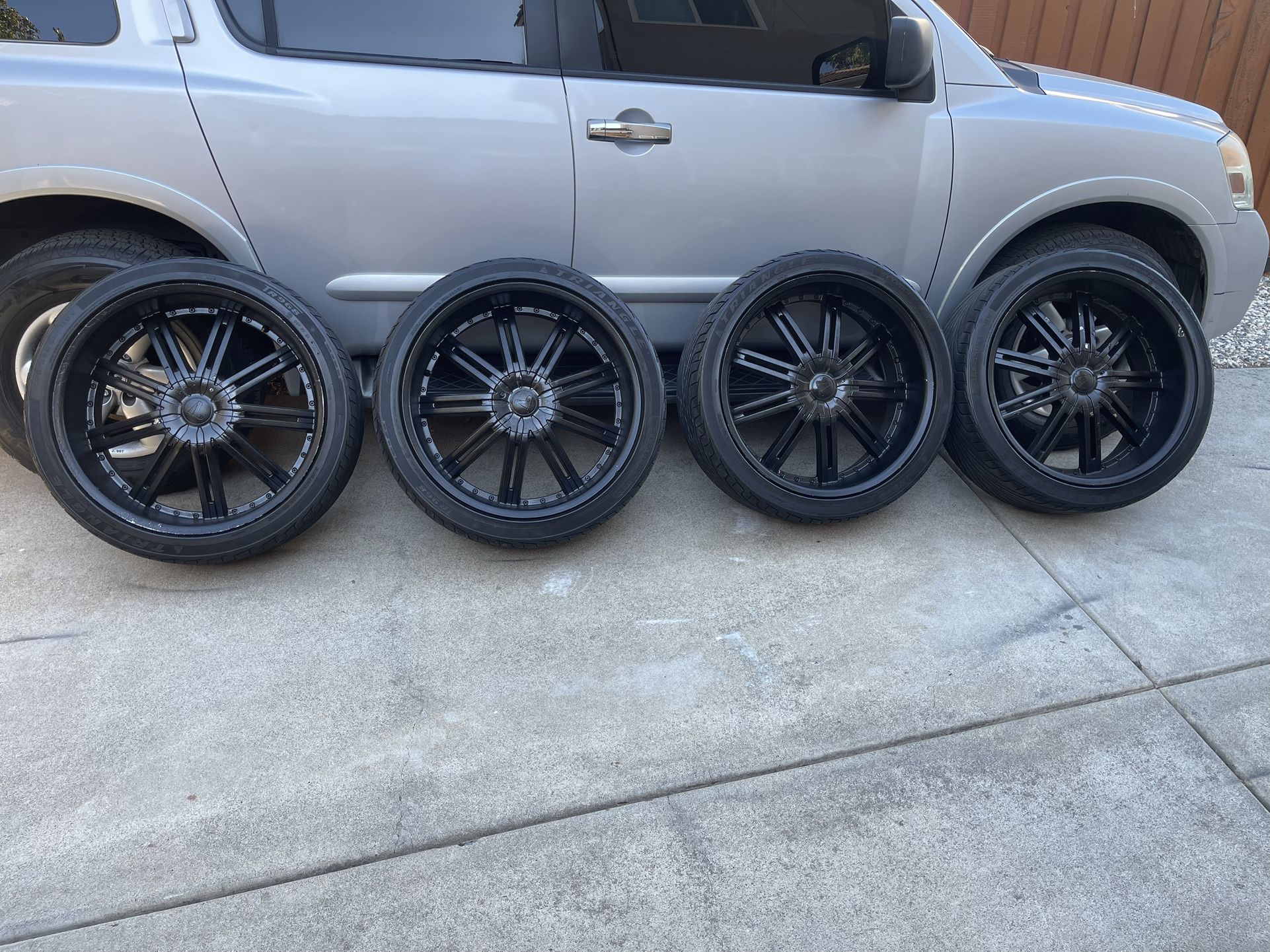 24 Inch Black Rims(Velocity Rims)