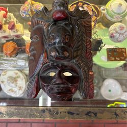 Native Wood Carved Mask