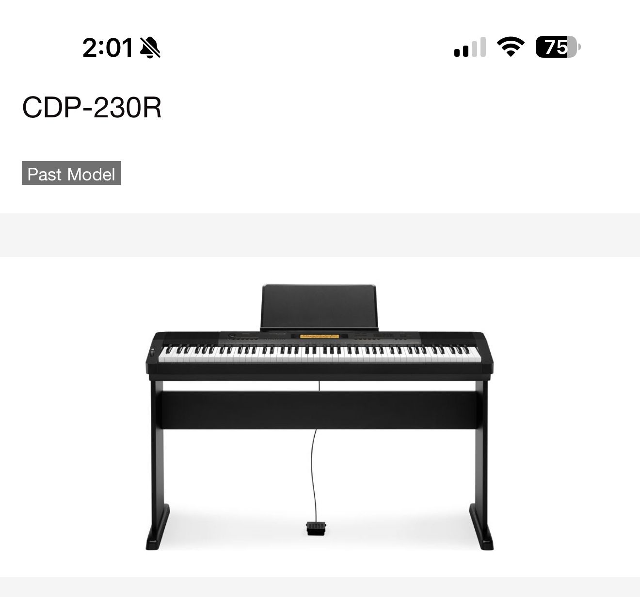 Casio CDP-230R Electric Keyboard