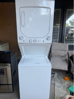 Stacked washer and dryer