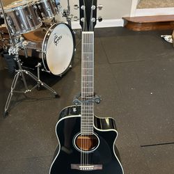 Lightly Used Fender Acoustic-Electric Guitar Black