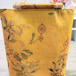 Xiangyunsha Silk Top Handle Bag