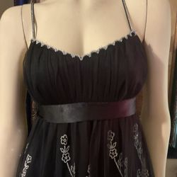 Just Choon Elegant Black Floral Dress