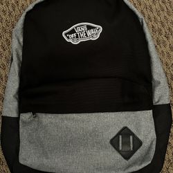 New Vans black and gray backpack 