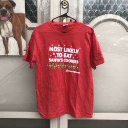 “Most Likely to Eat Santa’s Cookies” Novelty Tee (Unisex M)
