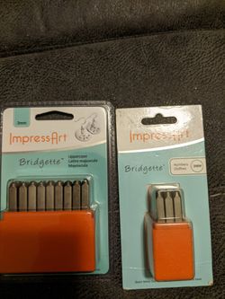 ImpressArt Bridgette Uppercase And Numbers  Metal Stamps 