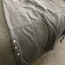 Fashionova XL grey joggers brand new new york on butt baggy fit unbutton on sides 