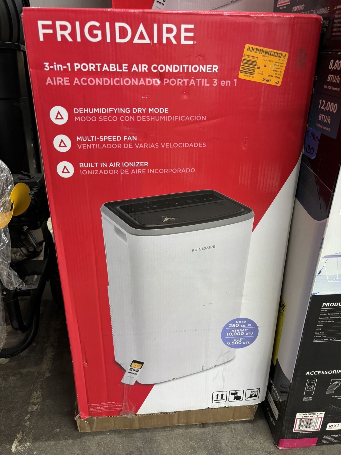 10,000 BTU Portable Air Conditioner Cools 250 sq. ft., aire acondicionado portátil