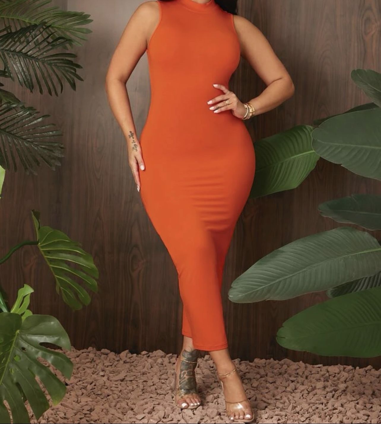 Mock Neck Dress
