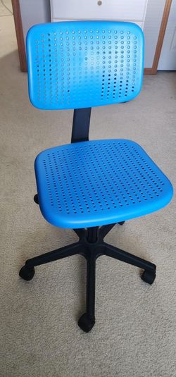 Blue office chair