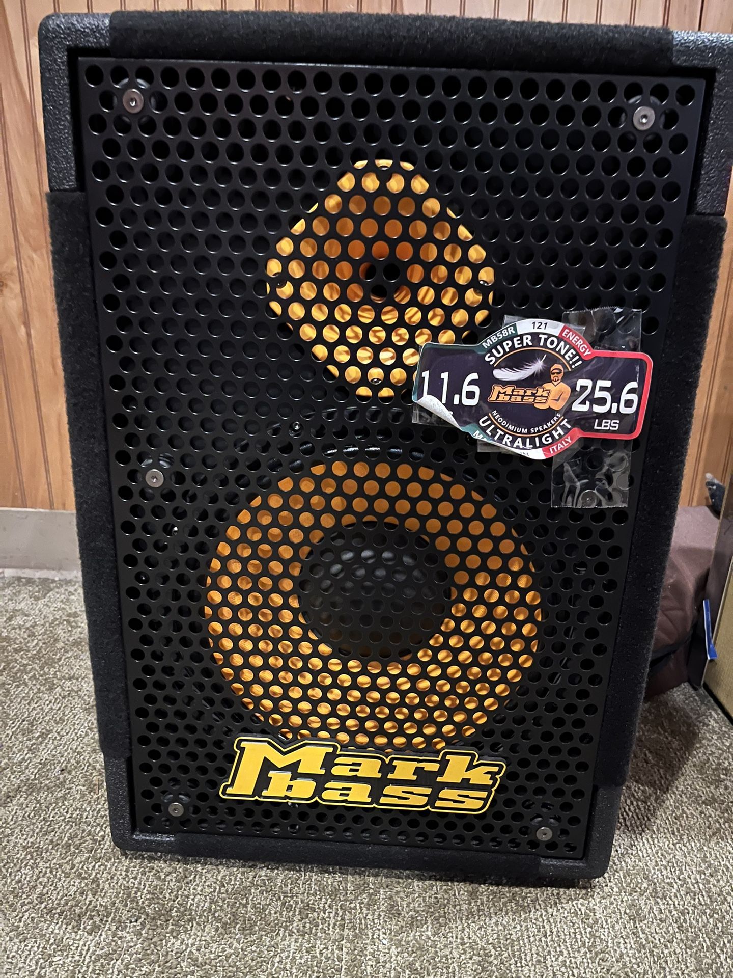 Markbass MB58R 121Energy 1x12 Bass Speaker 400watt- Weighs Only 26lbs