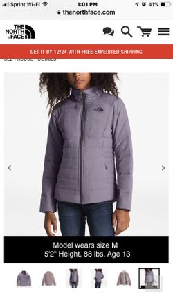 North face jacket for girls. Size x large.