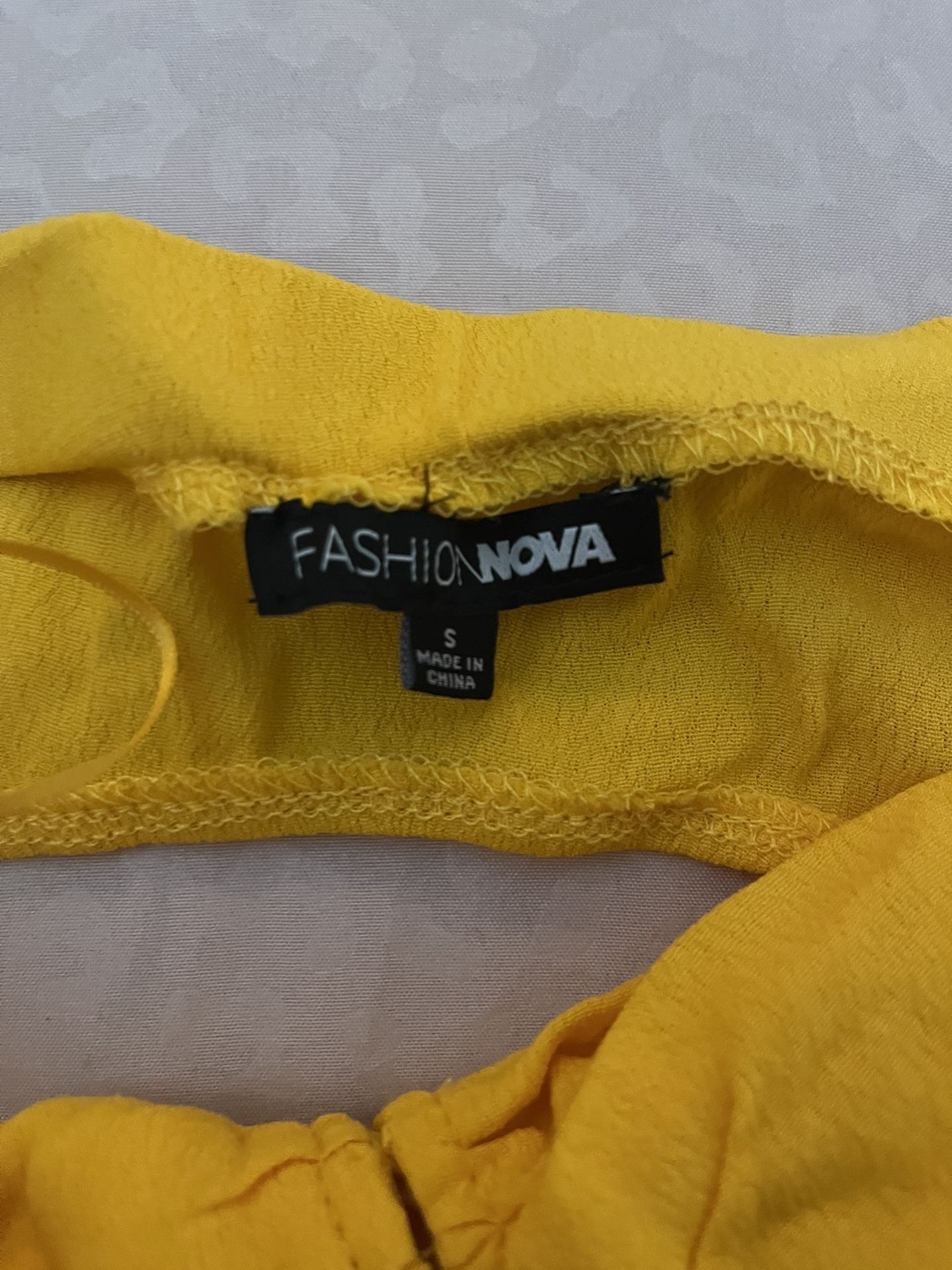 Fashion Nova Yellow top for Sale in Rowland Heights, CA OfferUp