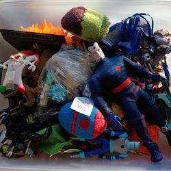 Tub Of Vintage Toys