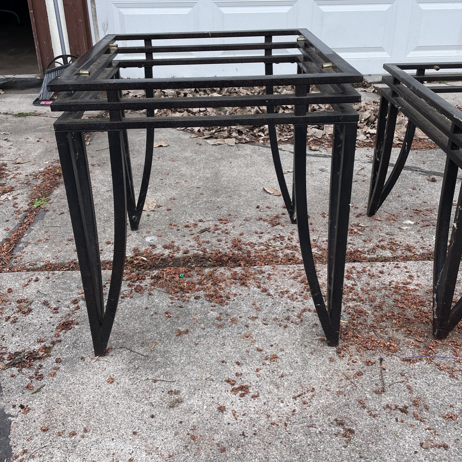 Steel Black Table & End Table