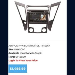 11-14 Hyundai Sonata Radio Replacement 