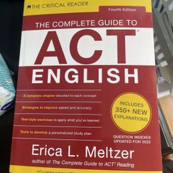 ACT English -Erica Meltzer/ ACT Prep Guide