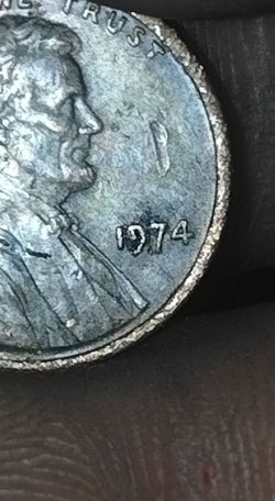 1974 copper aluminum penny