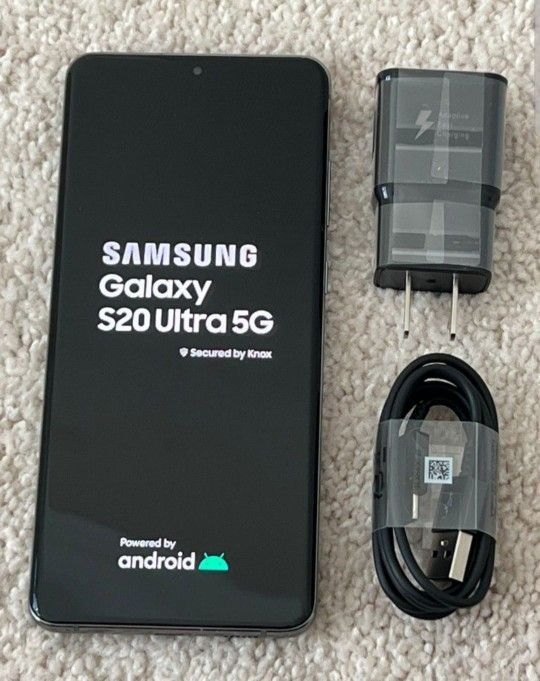 LIKE NEW CONDITION SAMSUNG GALAXY S20 ULTRA 5G 128GB UNLOCKED. LOWEST PRICE GUARANTEED. PAY $1 TODAY, REST LATER IN PAYMENTS. NO CREDIT CHECKS