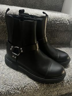 Girls Black Boots 5y