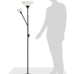 Ikea Floor Uplight Reading Lamp Black Brand New