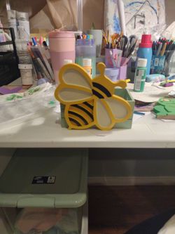 Hand painted bee box