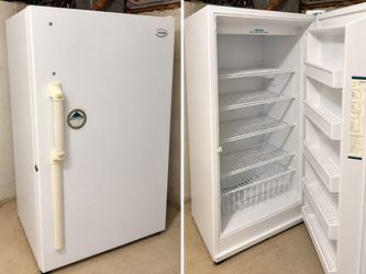 White Upright Freezer - works great!