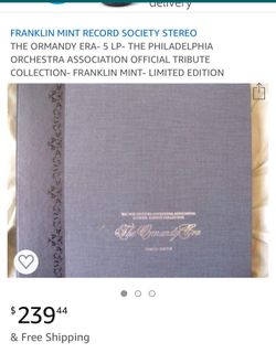 The ormandy era ,limited edition vinyls .