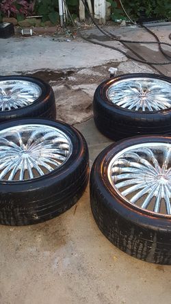 22 inch velocity Wheels and tires for Sale in Humble, TX - OfferUp