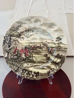 Fox Hunt decorative plate